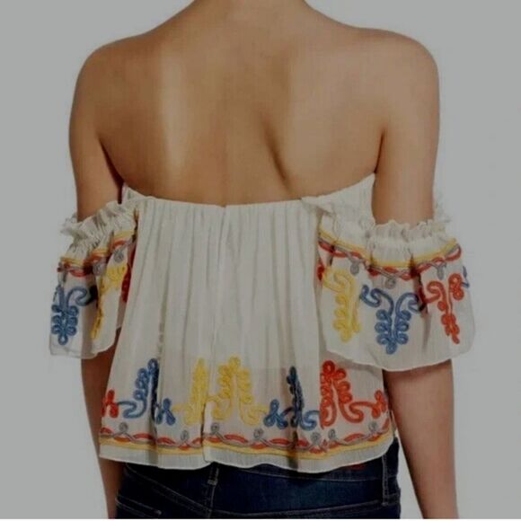 Tularosa Embroidered Chiffon Top - Picture 5 of 6
